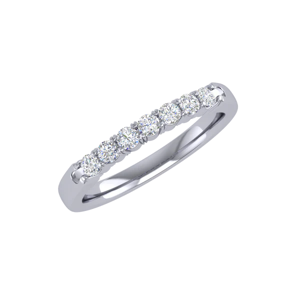 18kt White Gold Wedding Band
