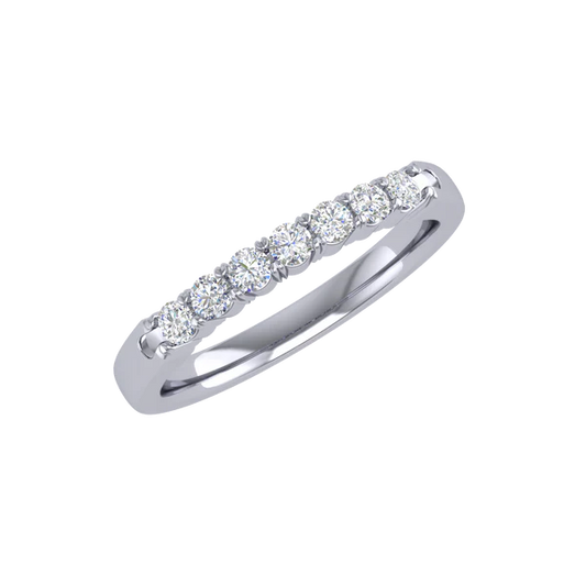 18kt White Gold Wedding Band