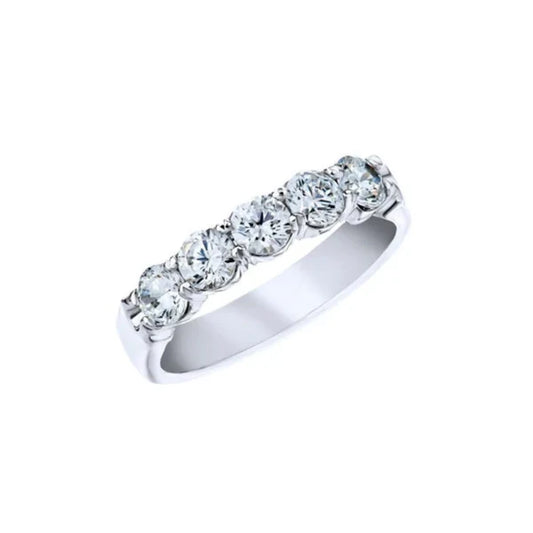 18kt White Gold Wedding Band