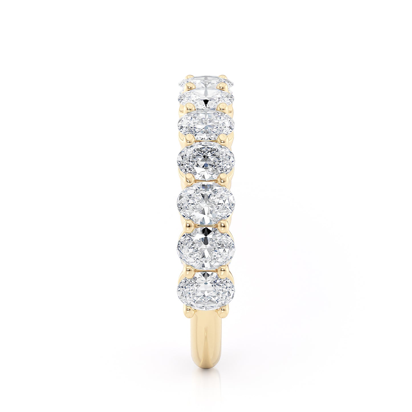 18k Yellow Gold Oval Wedding Band