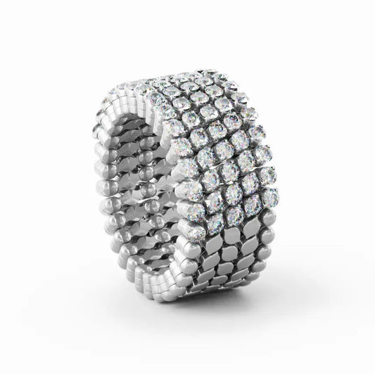 18k White Gold Ring to Bracelet