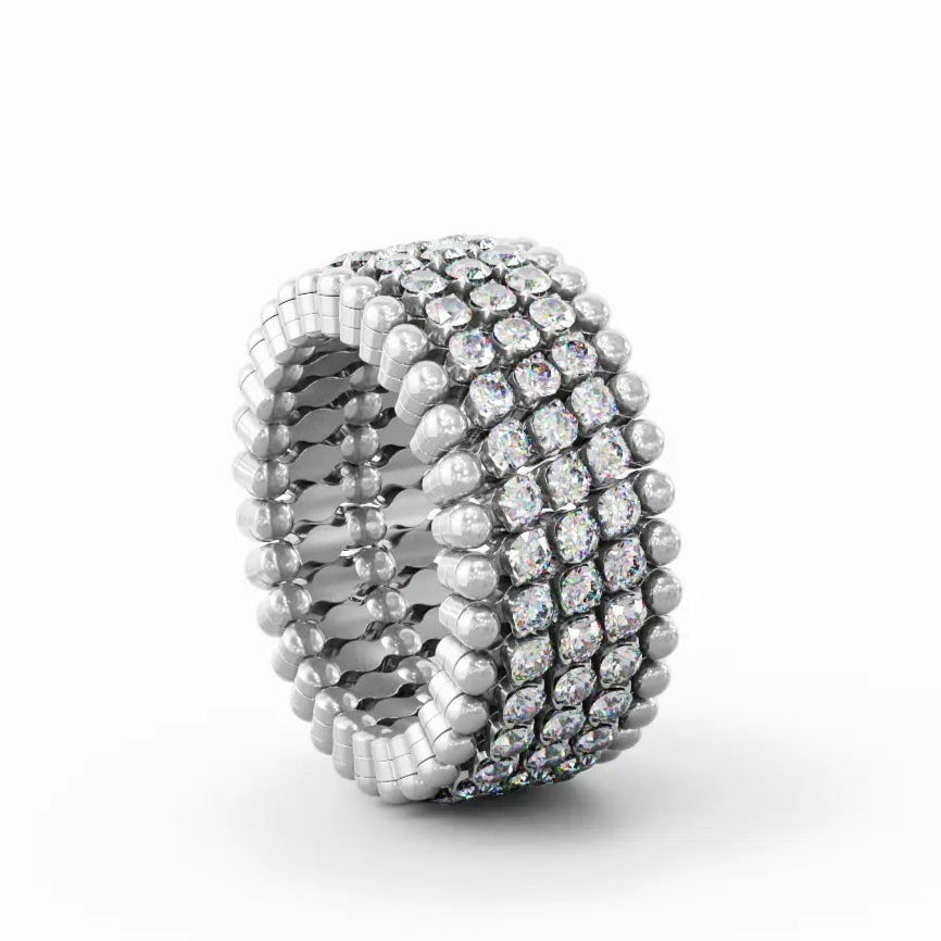 18k White Gold Ring to Bracelet