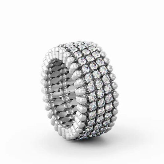 18k White Gold Ring to Bracelet