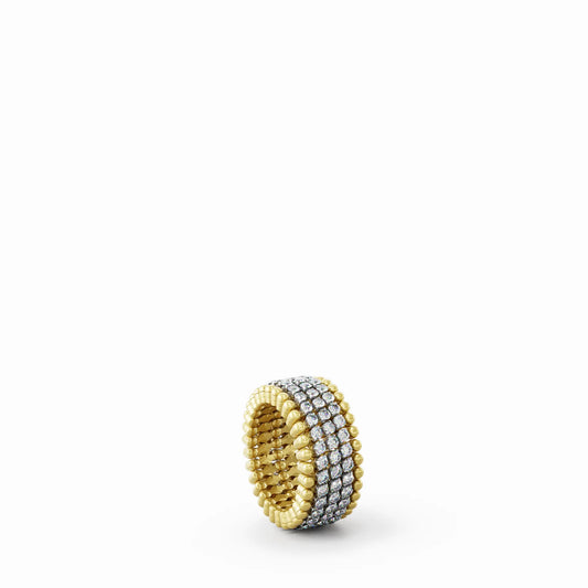 18k Yellow and White Gold Ring to Bracelet