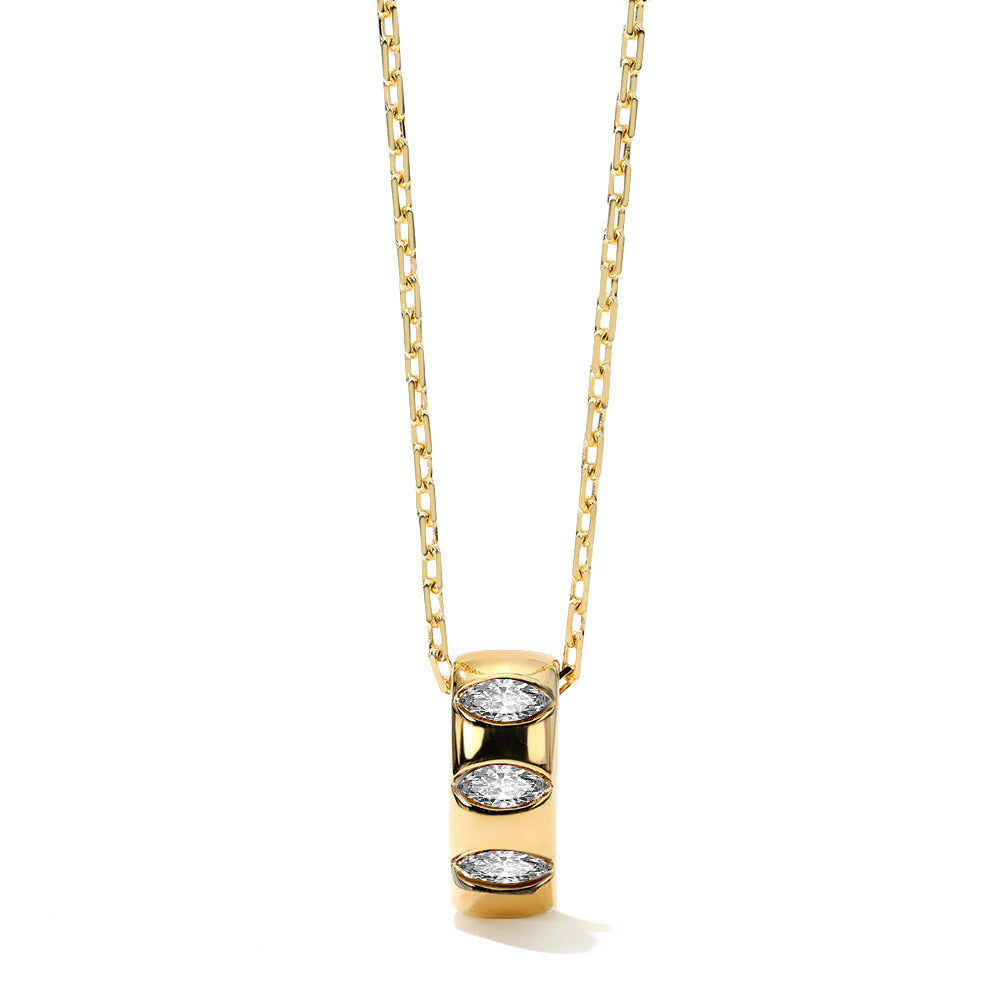 Diamond Barrel Necklace