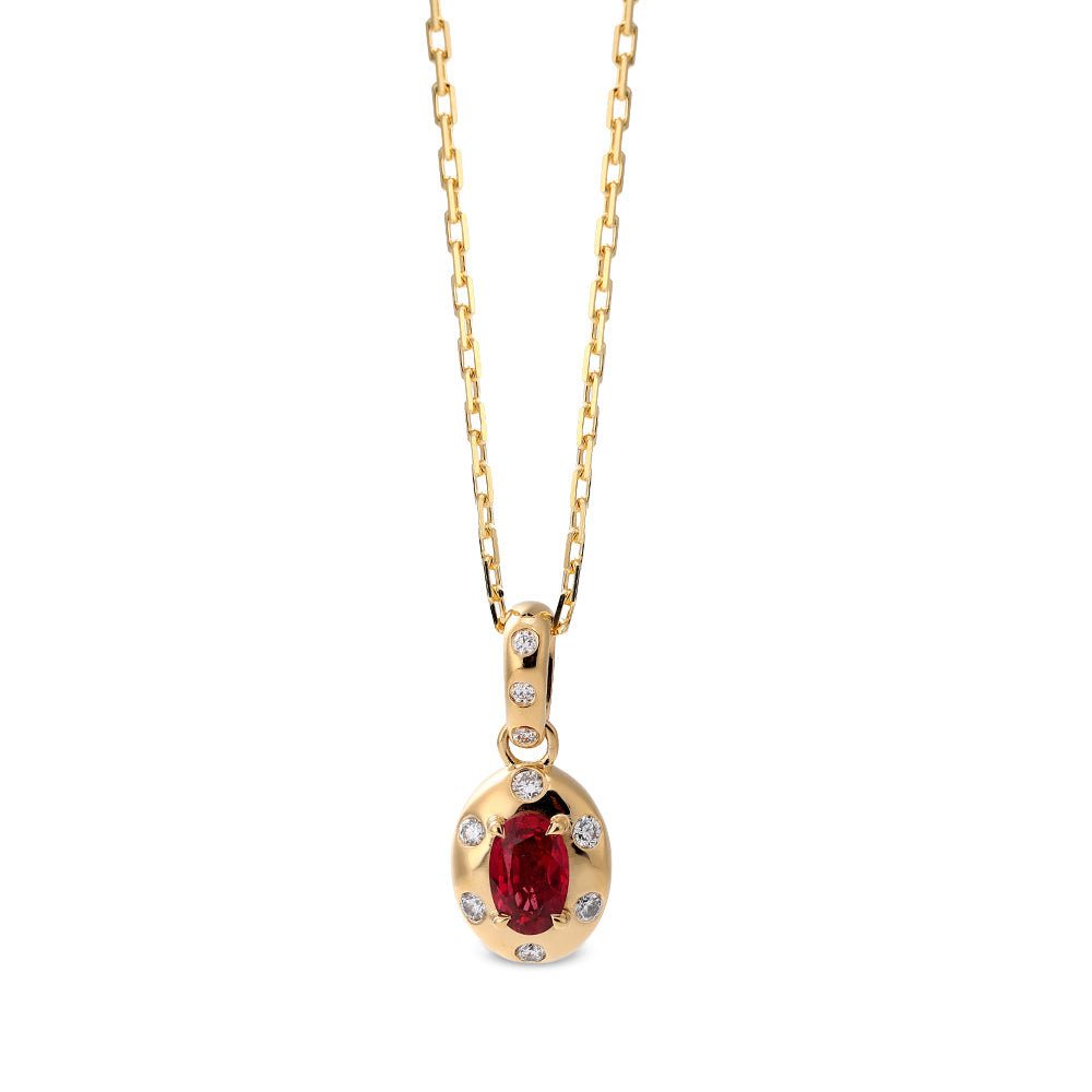 Diamond and Ruby Necklace