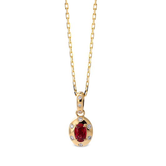 Diamond and Ruby Necklace