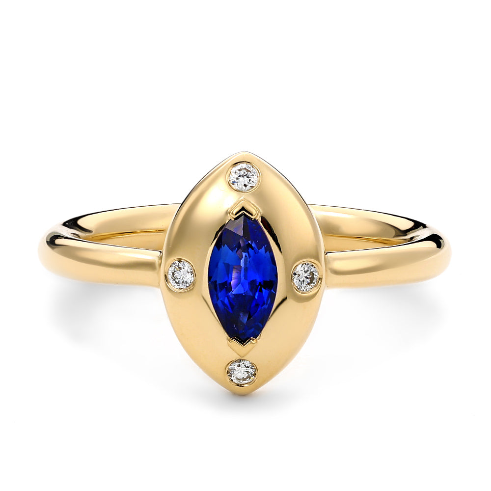 Diamond and Sapphire Ring