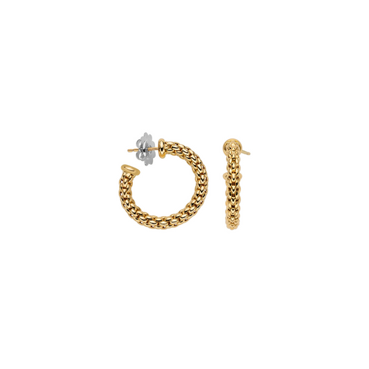 18k Yellow Gold Hoop Earrings