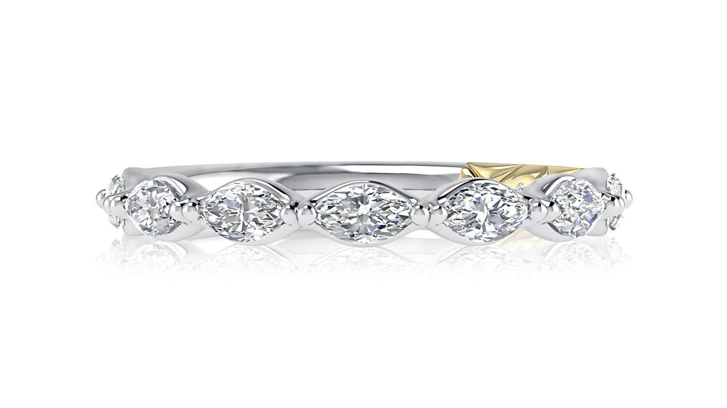Marquise Shaped Diamond Ring