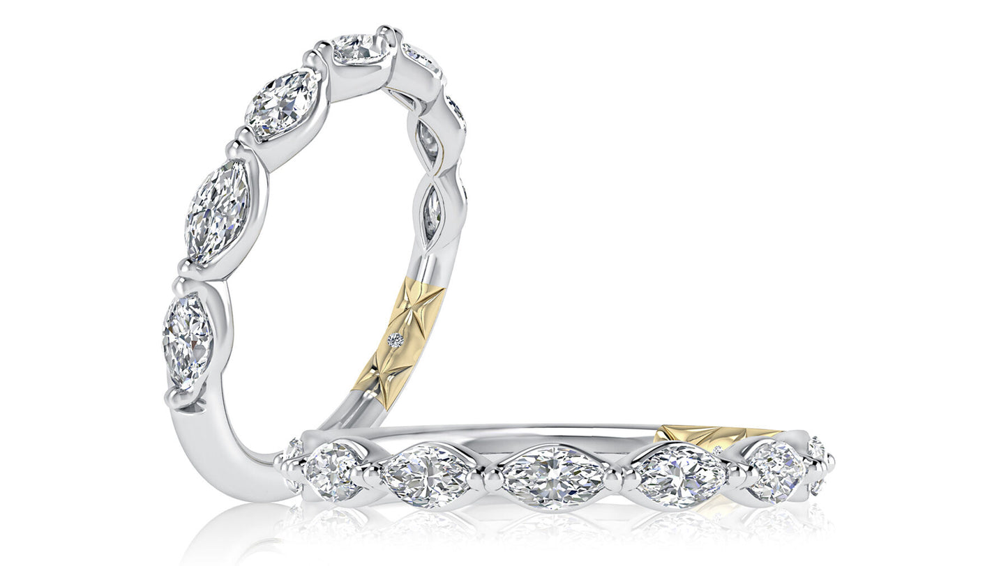 Marquise Shaped Diamond Ring