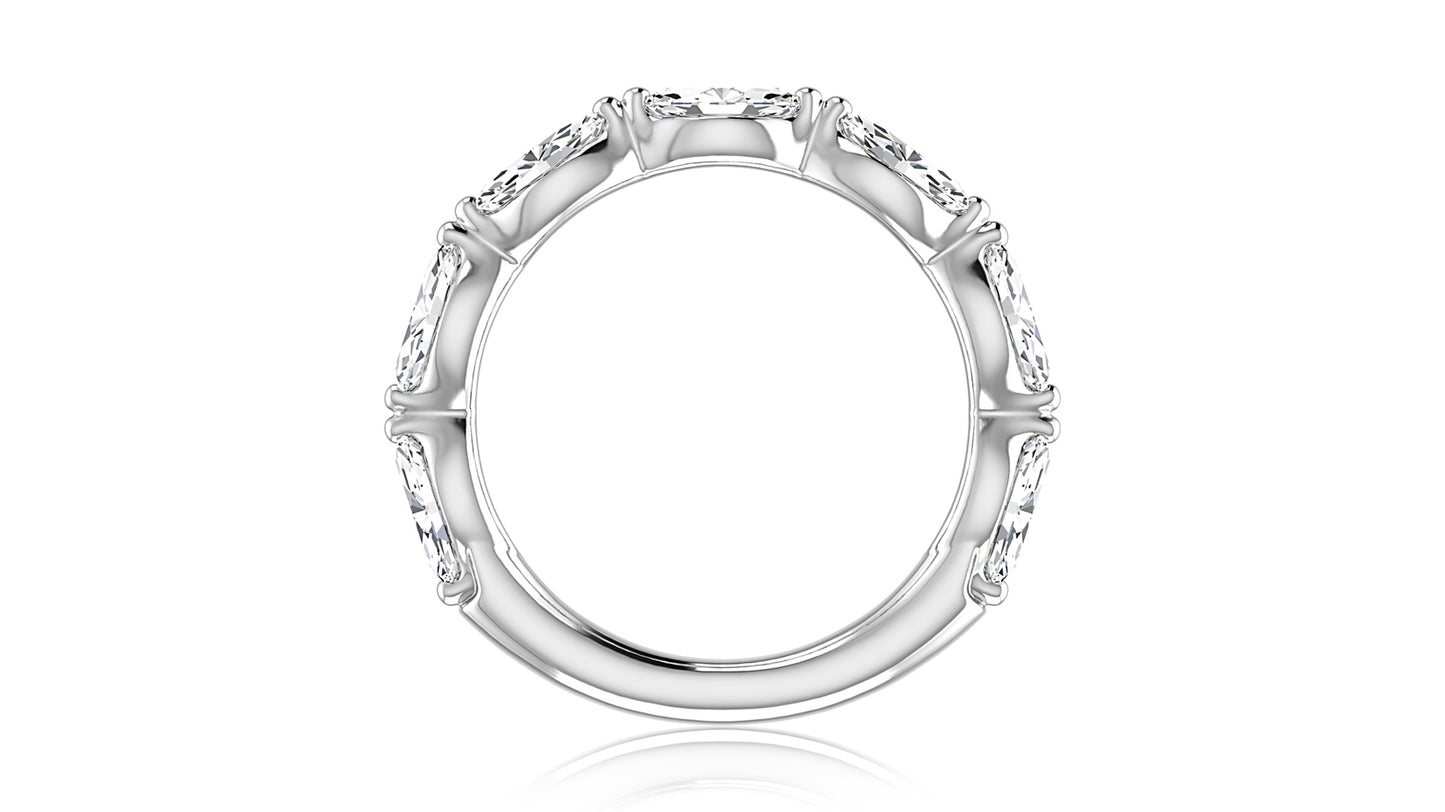 Marquise Shaped Diamond Band