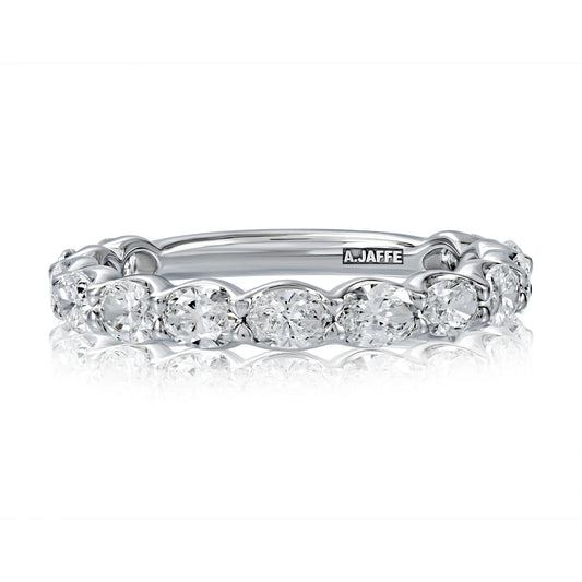 Ladies White Gold Wedding Band