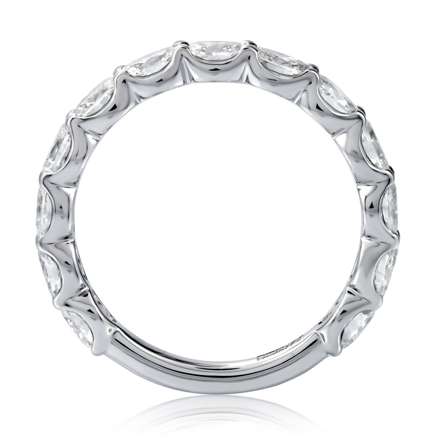 Ladies White Gold Wedding Band