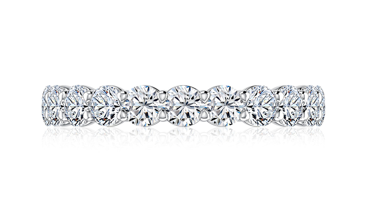 Ladies White Gold Wedding Band