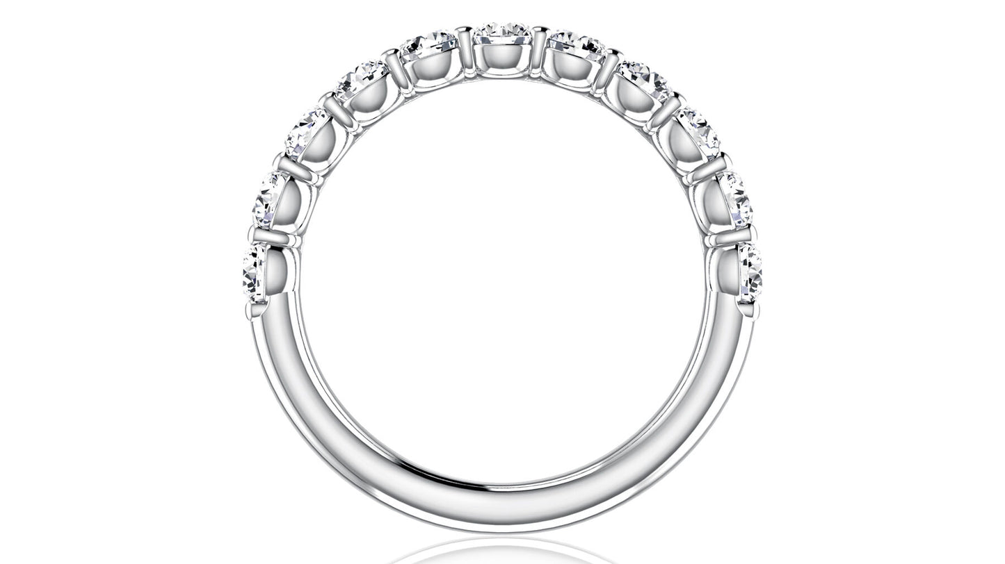 Ladies White Gold Wedding Band