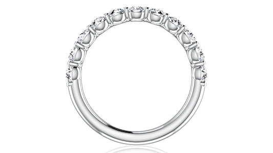 Ladies White Gold Wedding Band