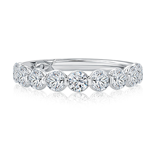 Ladies White Gold Wedding Band