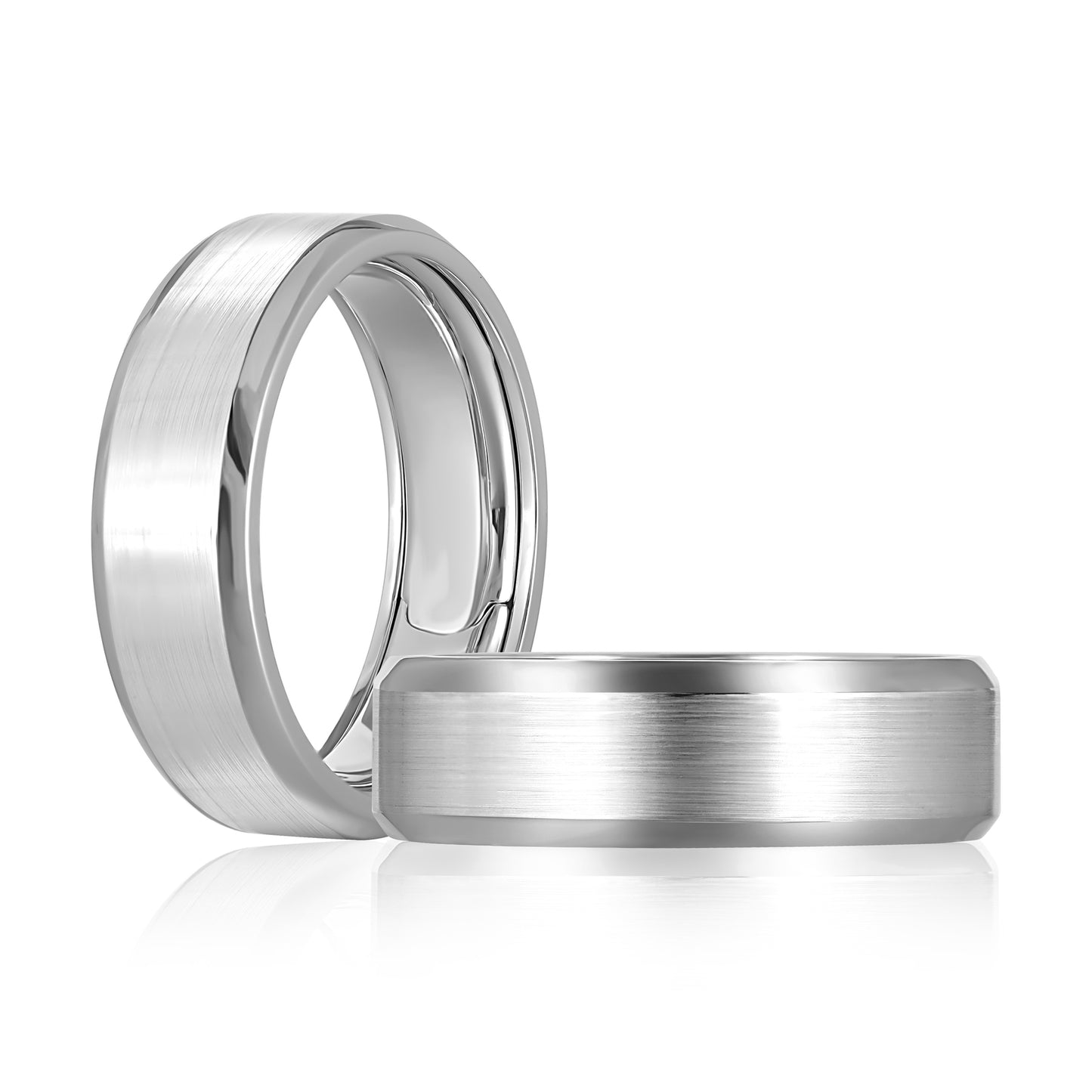 Gent's White Gold 6mm Wedding Band