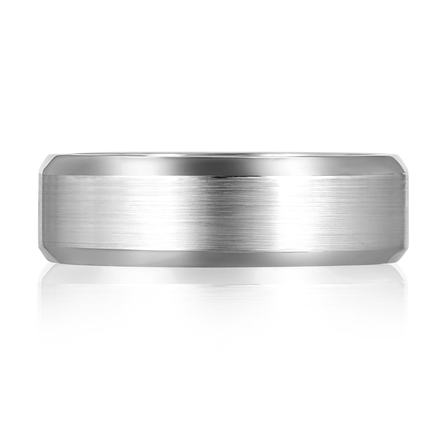 Gent's White Gold 6mm Wedding Band