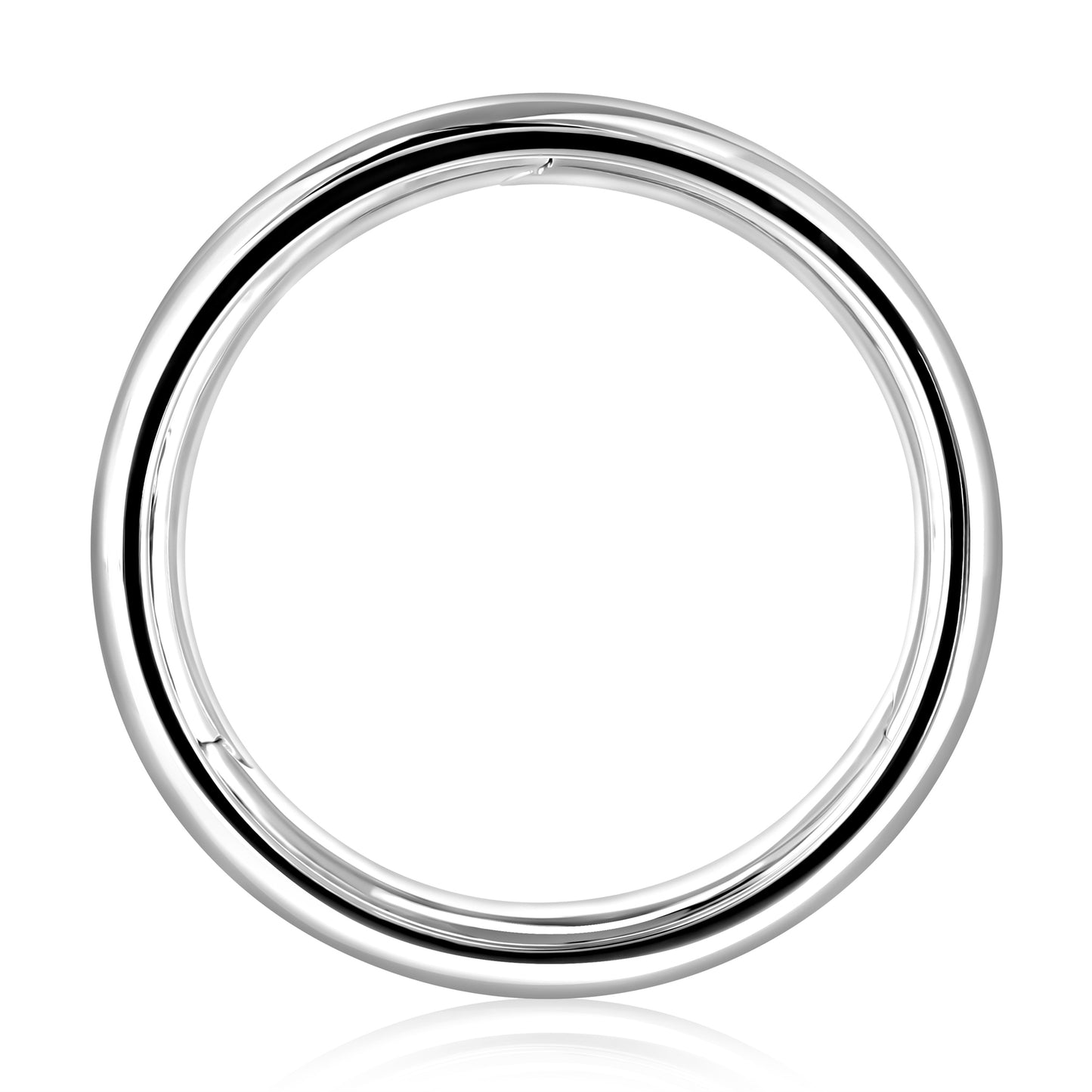 Gent's White Gold 6mm Wedding Band