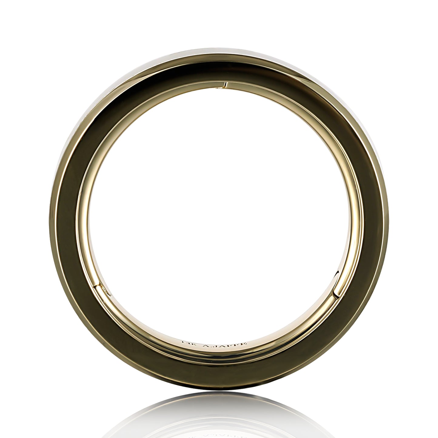 Gent's Yellow gold and Ceramic 7mm Wedding Bad
