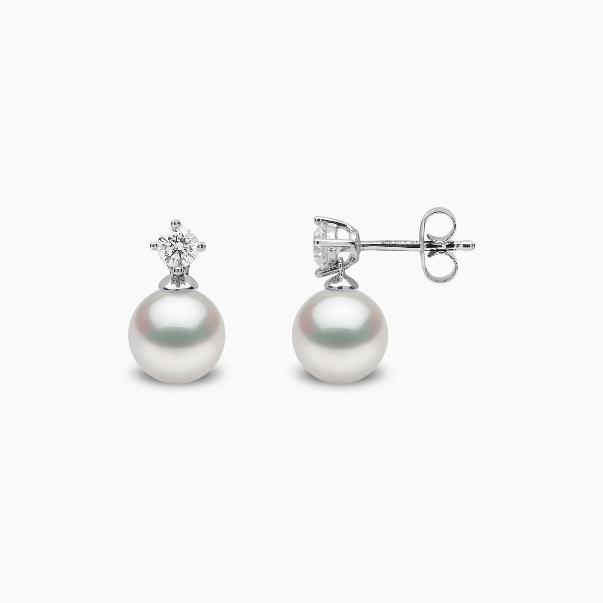 18k White Gold Pearl Earrings