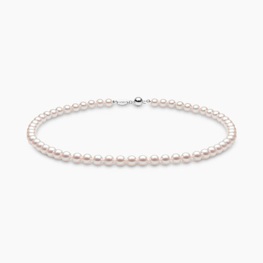 18k White Gold 7-7.5mm Akoya Pearl Necklace