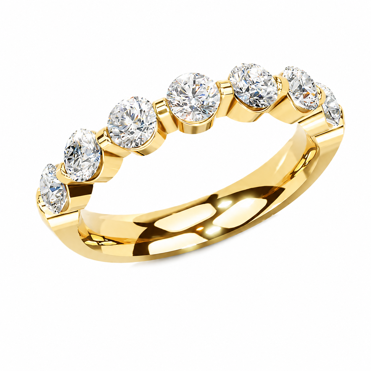 18k Yellow Gold Diamond Band