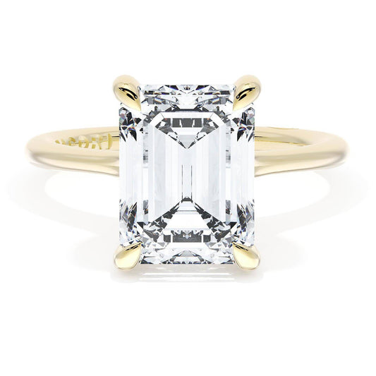 Founder's Collection Emerald Cathedral Engagement Ring