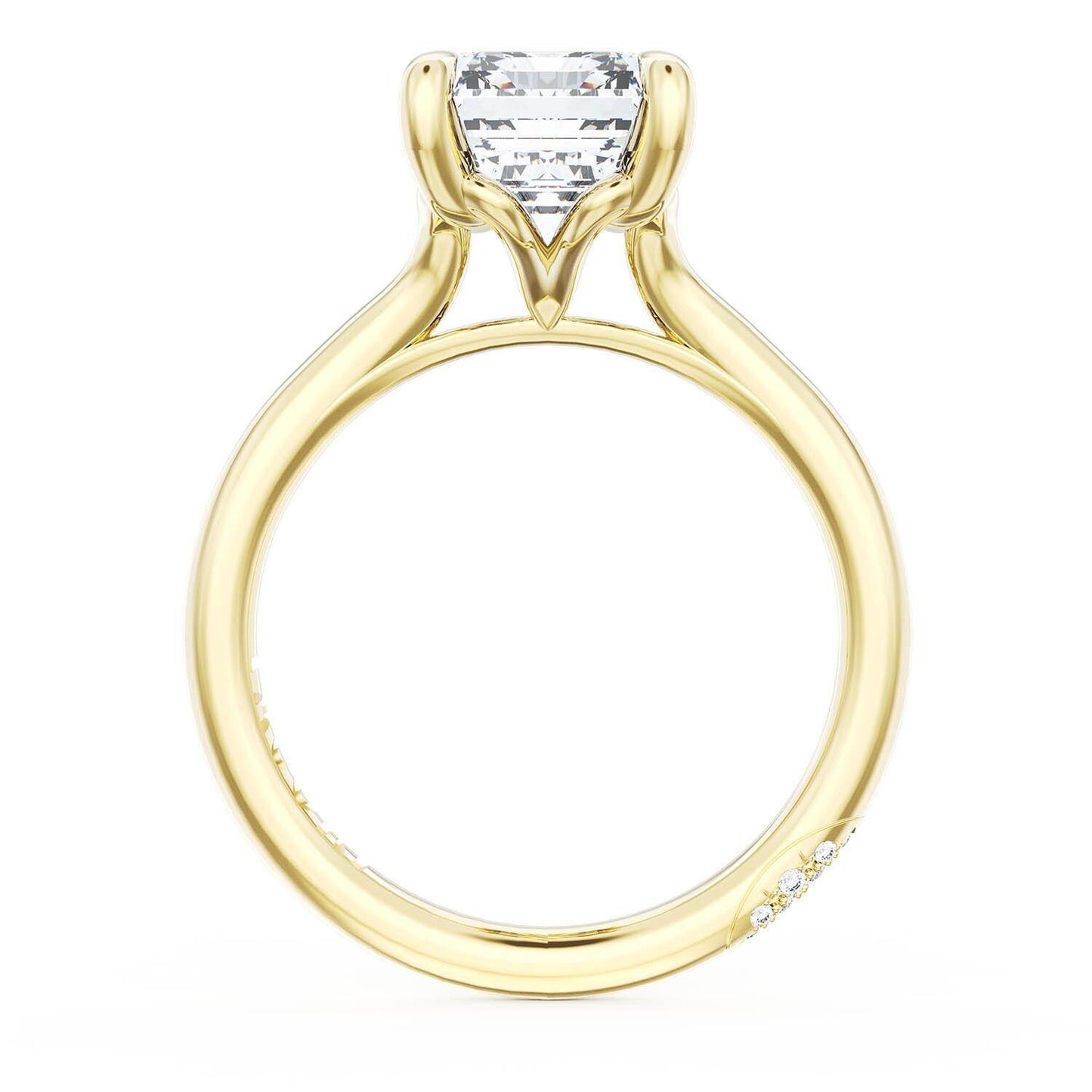 Founder's Collection Emerald Cathedral Engagement Ring