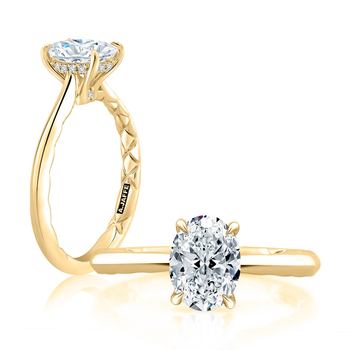 Oval Cut Diamond Solitaire Engagement Ring