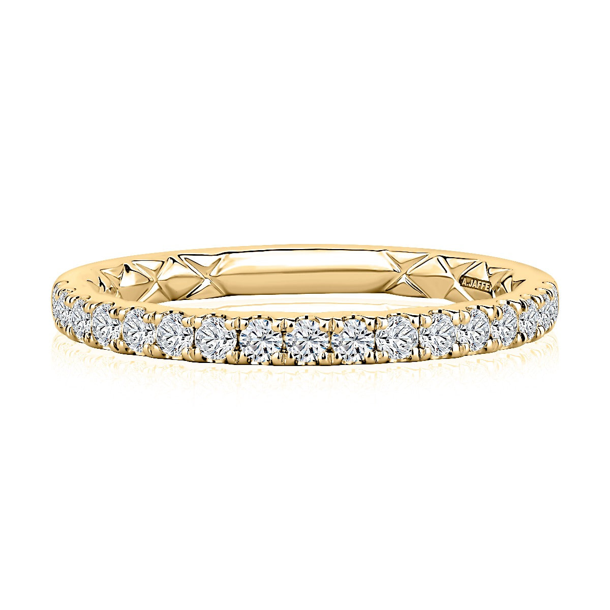 Classic Halfway Diamond Pave Band