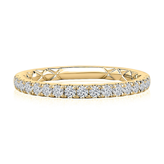 Classic Halfway Diamond Pave Band